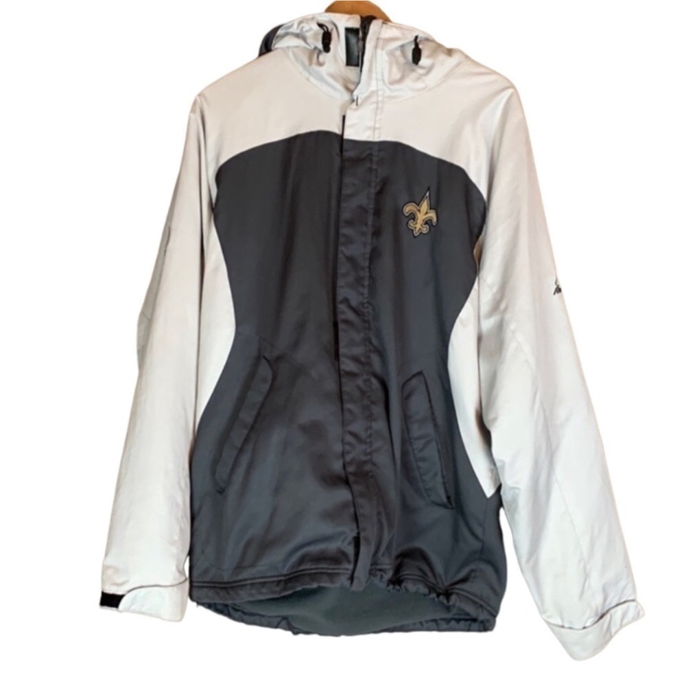 Reebok NFL New Orleans Saints hooded jacket Size Medium